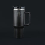 The H2.0 EVERY SIP IS AN ADVENTURE™ – Obsidian Noir 40 oz Hydration Tumbler – Power in Every Pour