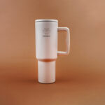 THE H2.0 SIP SAVOR GO™ – Vanilla Silk 40 oz Hydration Tumbler – Subtle Luxury, All Day Long