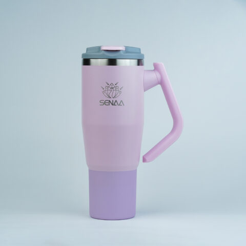 The Premium 40 Oz Rose Cloud Hydration Tumbler – A Symphony of Refined Beauty