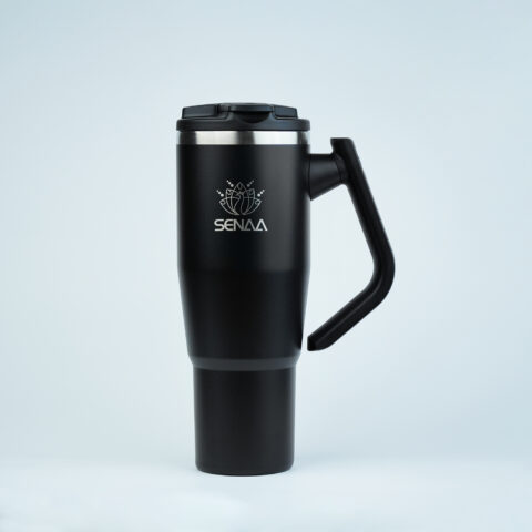 The Premium 40 Oz Obsidian Night Hydration Tumbler – Crafted for the Distinguished