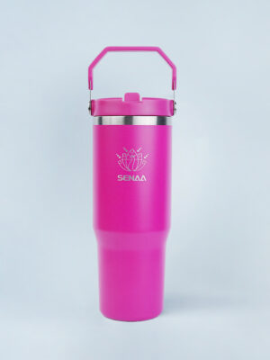 The 30 Oz Royal Blush Opulence WaveFlip Tumbler – Bold, Refined, and Fit for Royalty