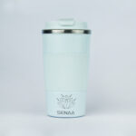 The BREW QUEST 17 Oz Cream Cloud Coffee Tumbler – Elegance in Every Sip