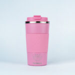 The BREW QUEST 17 Oz Cream Cloud Coffee Tumbler – Elegance in Every Sip