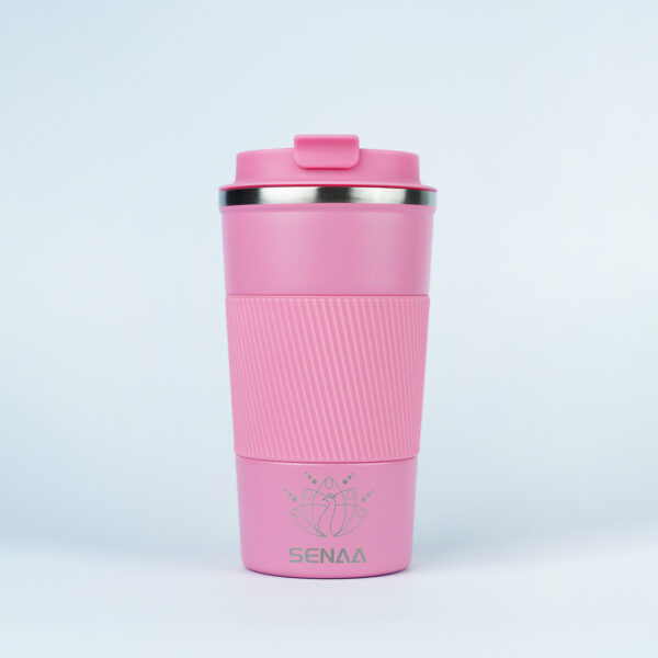 The BREW QUEST 17 Oz Cream Cloud Coffee Tumbler – Elegance in Every Sip