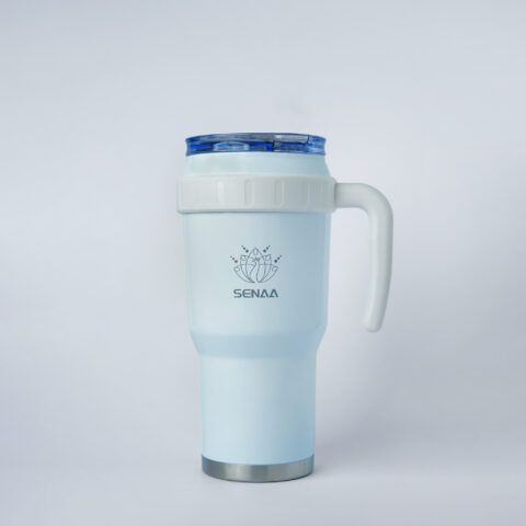 The H2.0 Glacier Pearl 40 Oz Hydra Core – Radiating Pure Elegance for Every Journey