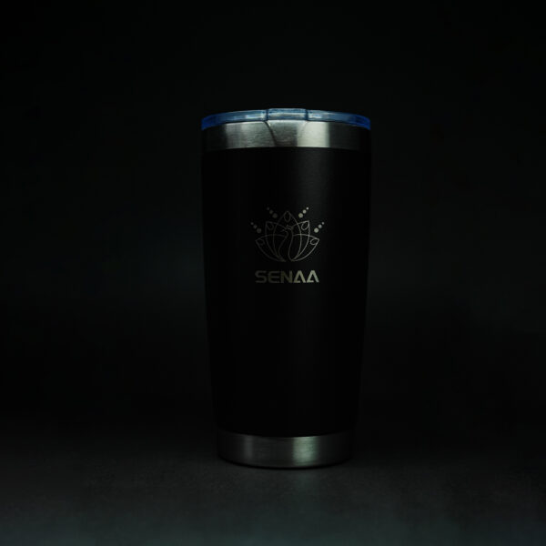 The SleekGrip 20 Oz Noir Prestige Hydration Tumbler – Sip in Style
