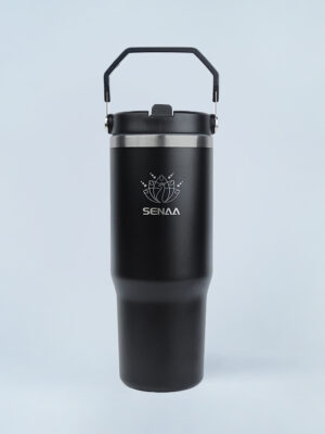 The 30 Oz Eclipse Noir Elite WaveFlip Tumbler – Sophistication and Mystery in Every Sip