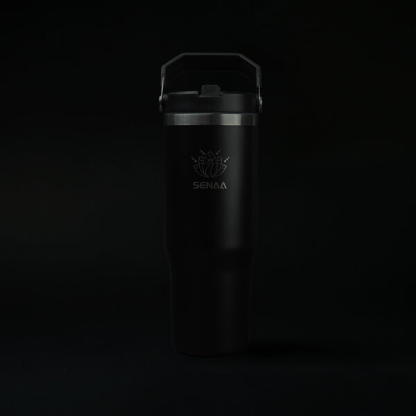 The 30 Oz Eclipse Noir Elite WaveFlip Tumbler – Sophistication and Mystery in Every Sip