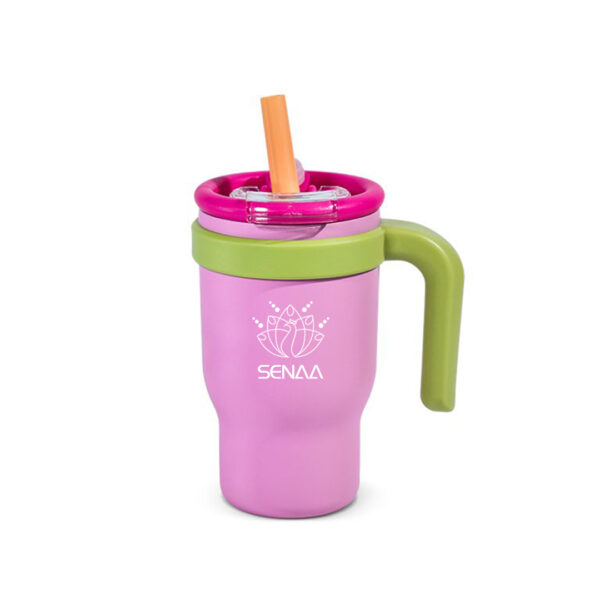 Kids Trek 14 Oz Blush Bloom Tumbler - Pop with joy and sparkle  sip happy, play happy!